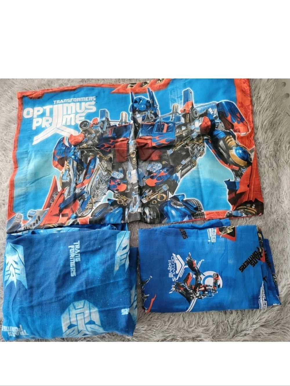 Vintage Y2k Transformers Twin Sheet Set Bedding Retro Cartoon Hero Bumblebee